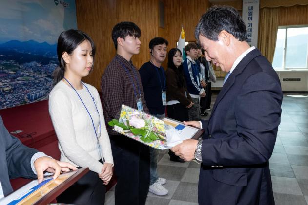 귀뚜라미 문화재단 장학증서 수여식 의 사진