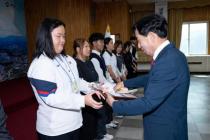 귀뚜라미 문화재단 장학증서 수여식 의 사진